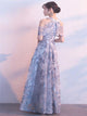 Gorgeous A Line Sweetheart Tulle Floor Length Appliques Prom Dresses