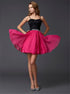 A Line Spaghetti Straps Mini Chiffon Homecoming Dresses LBQH0031