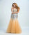 Mermaid  Sweetheart Tulle Prom Dresses With Beadings