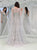 Scoop A Line Stars Tulle White Prom Dresses with Sweep Train