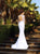 Mermaid Applique Long Sleeves Scoop Satin Chapel Train Wedding Dresses