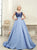 Mermaid Tulle Scoop Appliques Prom Dresses With Sweep Train Detachable