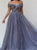 Floor Length Short Sleeves Sequins Prom Dresses