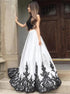 Two Pieces Lace Satin Open Back Prom Dresses LBQ0236