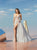 V Neck A Line Tulle Prom Dresses with Applique and Beads