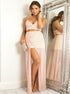 Two Pieces Spaghetti Straps Chiffon Prom Dresses with Slit LBQ0237