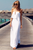 A Line Strapless Floor Length Satin Wedding Dress LBQW0014