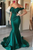 Mermaid Off the Shoulder Pleated Prom Dress LBQ0185
