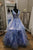 Lilac-blue Tulle Lace Long Ball Gown Evening Formal Dress ZXS356