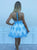 Blue Jewel Mini Tulle Homecoming Dress with Appliques