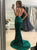 Mermaid Spaghetti Straps Sweep Train Sleeveless Sequined Prom Dress