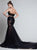 Mermaid Sweetheart Tulle Open Back Prom Dresses with Appliques Chapel Train