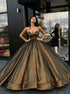 Sweetheart Ball Gown Prom Dresses Taffeta With Beadings LBQX0251