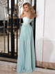 Spaghetti Straps Prom Dresses with Sweep Train Detachable