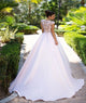 Ball Gown Scoop Satin With Appliques Pink Prom Dresses 