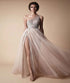 One Shoulder Tulle Sequins With Slit Prom Dresses LBQ0315