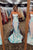Sparkle Mermaid Blue Prom Dresses, Spaghetti Straps Long Evening Dress GJS228