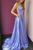 Backless Satin Long Prom Dresses with Open back  Formal Evening Dress GJS002