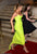 Sexy  Chiffon Yellow Split Front Long Prom Dresses GJS712