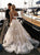A Line Floral Appliques Beach Wedding Dresses Backless Tulle