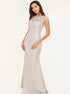 Lace Mermaid Scoop Beadings Prom Dresses LBQ0350