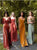 Strapless Floor Length Bridesmaid Dresses with Slit