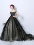 Ball Gown Off the Shoulder Tulle Lace Up Prom Dresses LBQ0420
