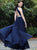 Chiffon A Line Scoop Floor Length Open Back Prom Dress LBQ0443