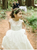 A Line Scoop White Tulle Flower Girl Dresses