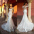 White Long Sleeves Lace Appliques Scoop Mermaid Wedding Dress  LBQW0062