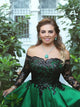 Ball Gown Lace Sweetheart Appliques Prom Dresses