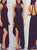 A Line Chiffon Black Asymmetrical Criss Cross Sleeveless Prom Dresses