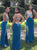 Sheath Applique Floor Length V Neck Satin Prom Dresses