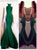 Mermaid Scoop Backless Emerald Green Satin Pleats Prom Dresses