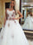 Ball Gown Ivory Strapless Tulle Lace Up Appliques Prom Dresses 