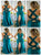 Scoop Sleeveless Satin Criss Cross Prom Dresses LBQ1349
