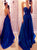 A Line Sweetheart Pleats Sweep Train Satin Prom Dresses