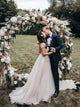 Sweep Train Pink Wedding Dresses