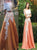 Off The Shoulder Champagne A Line Satin Appliques Prom Dresses LBQ2031