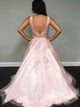 Sleeveless Pink Evening Dresses