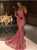 Sequins Mermaid Strapless Sweep Train Prom Dresses