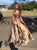 Sweep Train Brown Evening Dresses