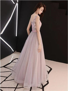 Floor Length Sleeveless Prom Dresses