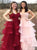 Ruffles Sweetheart Chiffon Sweep Train Prom Dress LBQ1759