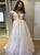 Cap Sleeves Deep V Neck Backless Prom Dresses