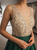 Sweep Train Green Evening Dresses