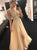 Deep V Neck Beadings Tulle Split Prom Dress LBQ0608