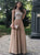 Floor Length Champagne Evening Dresses