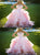 Sweep Train Pink Evening Dresses