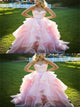 Sweep Train Pink Evening Dresses